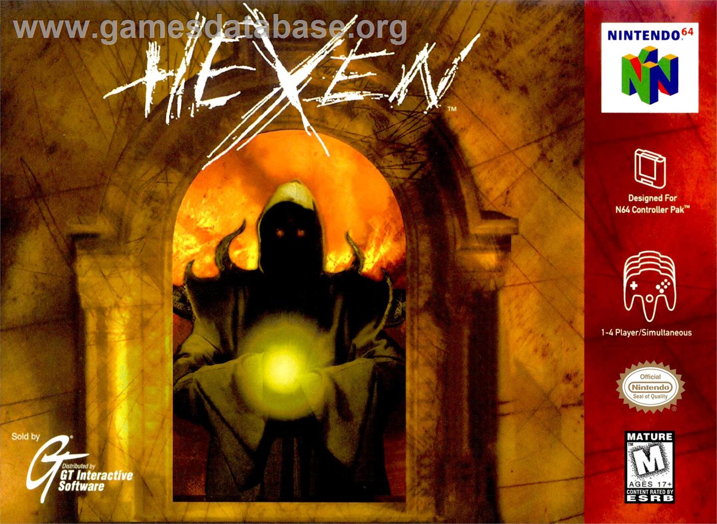 Hexen - Nintendo N64 - Artwork - Box