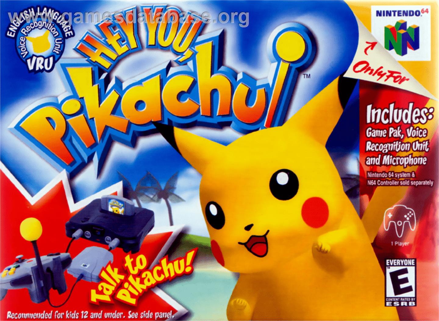 Hey You, Pikachu - Nintendo N64 - Artwork - Box