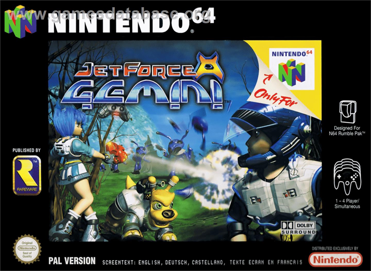 Jet Force Gemini - Nintendo N64 - Artwork - Box