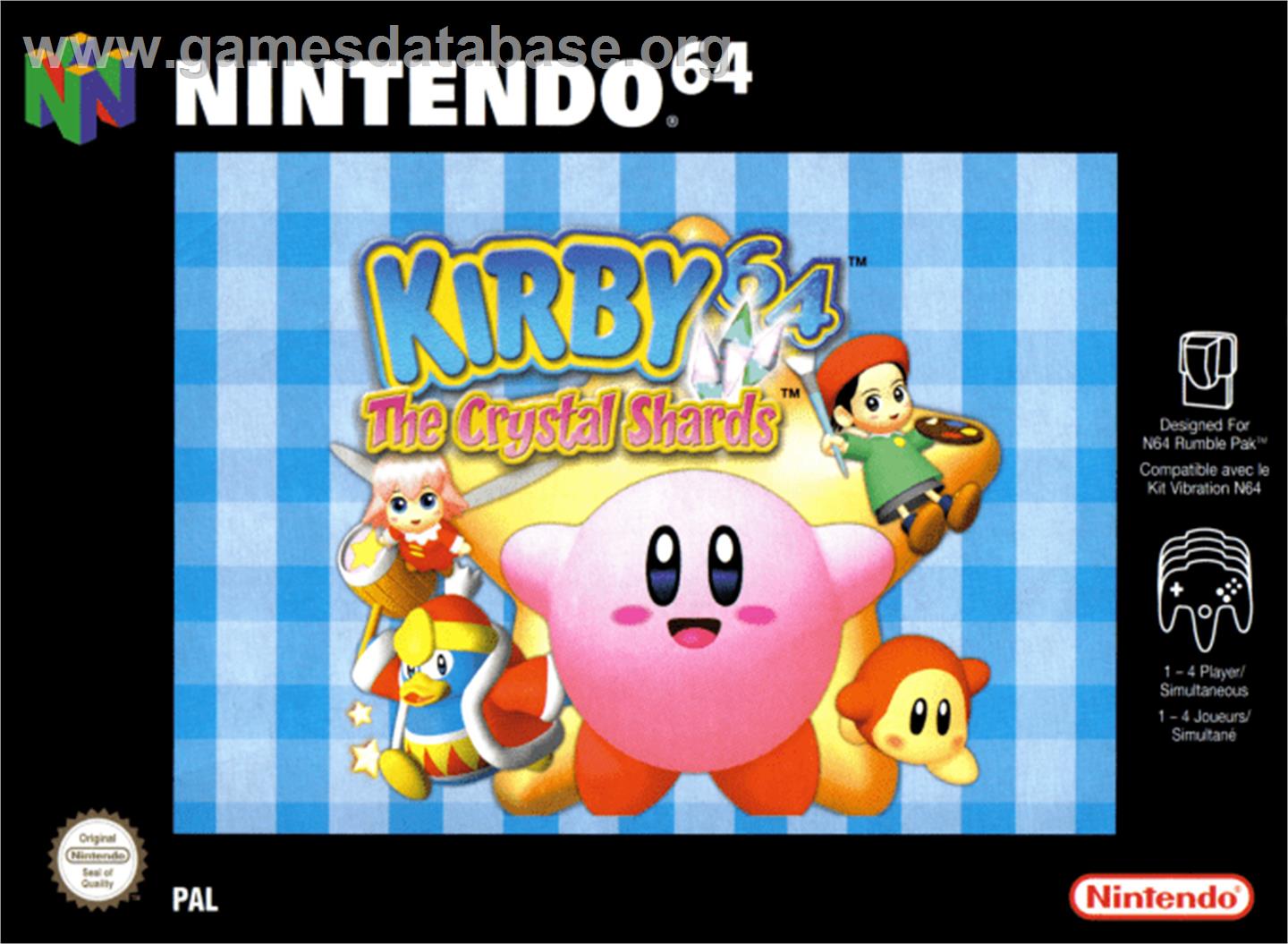 Kirby 64: The Crystal Shards - Nintendo N64 - Artwork - Box