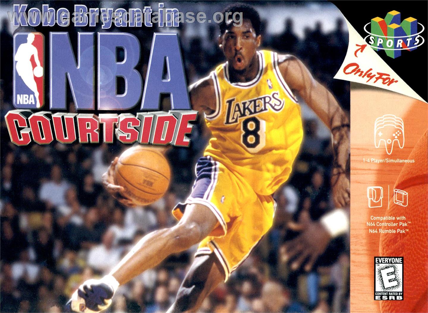 Kobe Bryant In Nba Courtside - Nintendo N64 - Artwork - Box