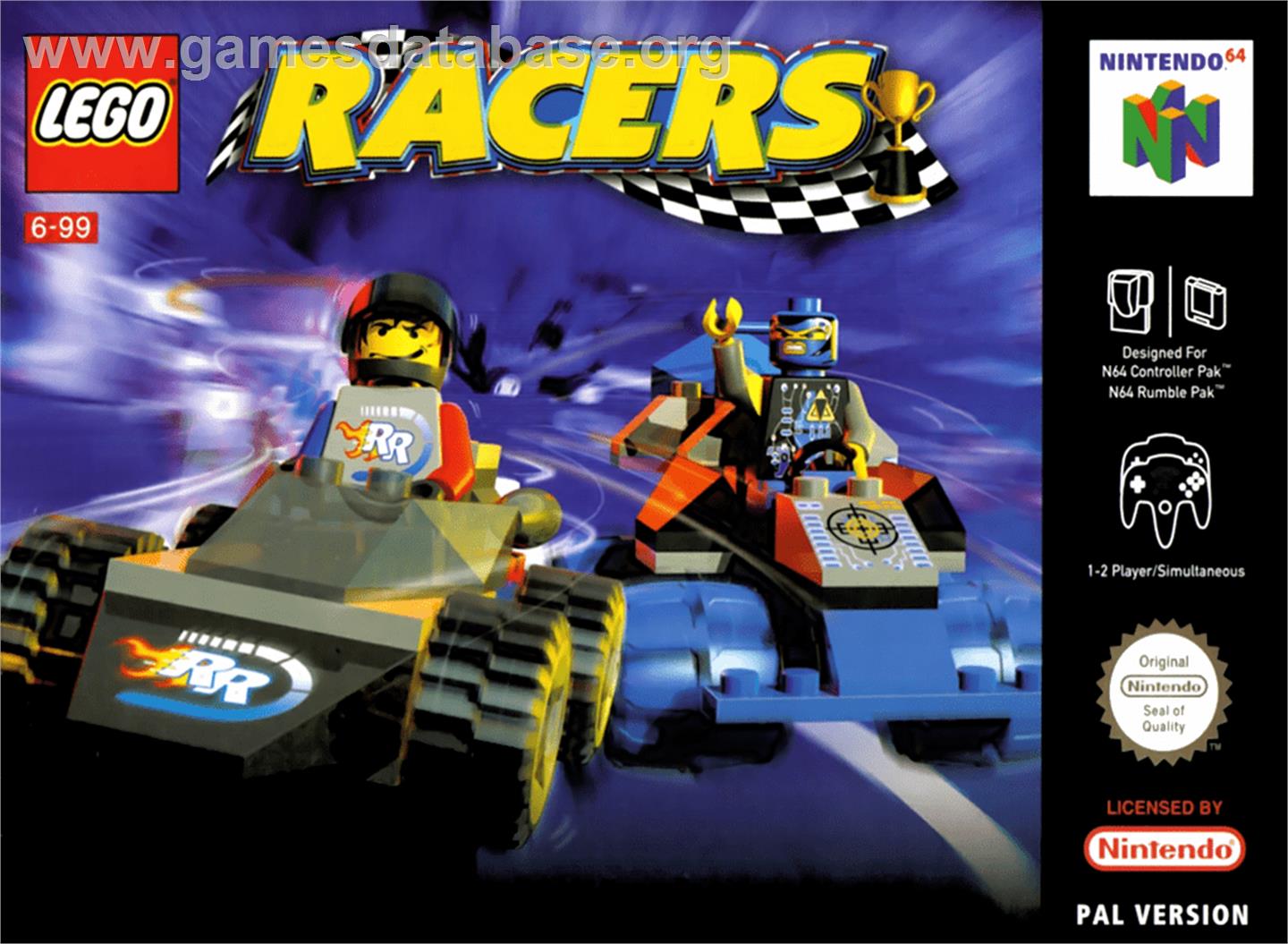 LEGO Racers - Nintendo N64 - Artwork - Box