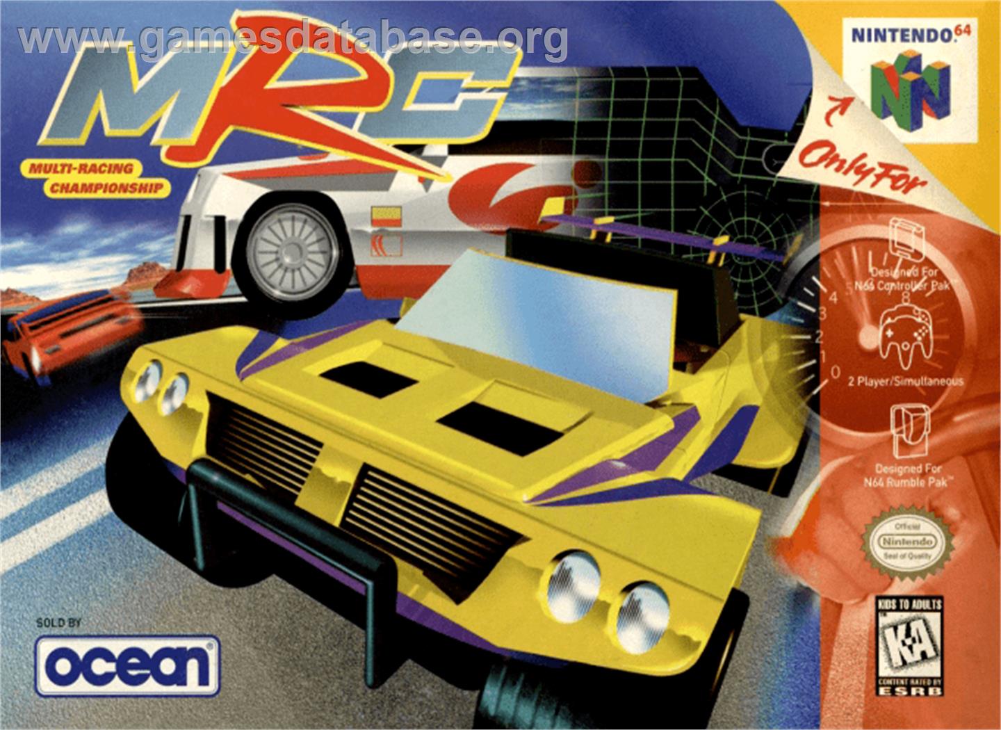 MRC: Multi Racing Championship - Nintendo N64 - Artwork - Box