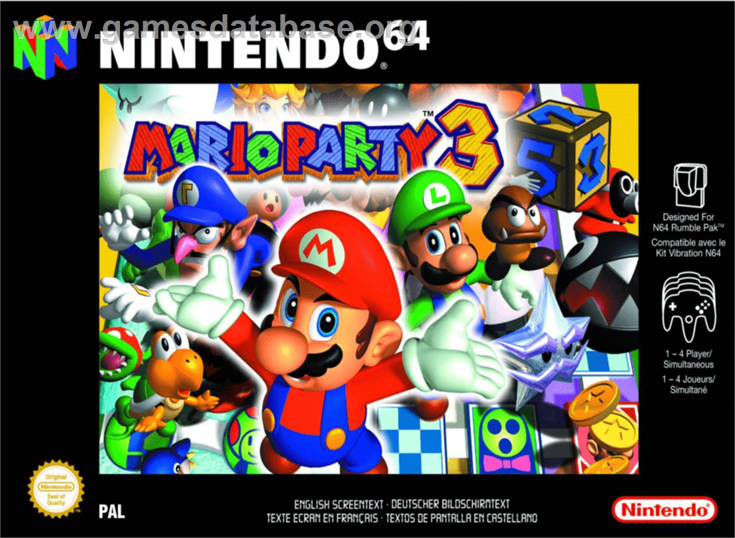 Mario Party 3 - Nintendo N64 - Artwork - Box