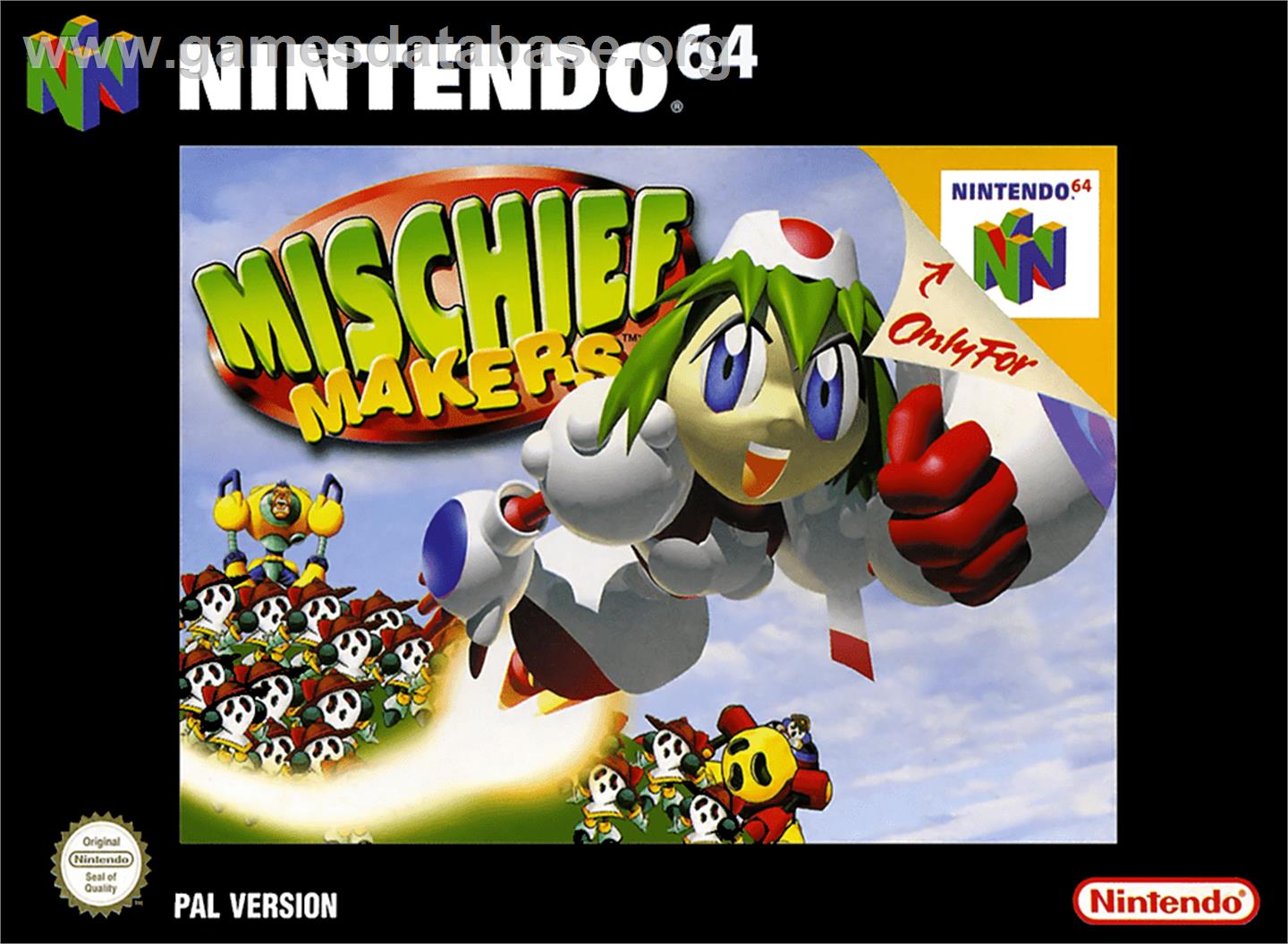 Mischief Makers - Nintendo N64 - Artwork - Box