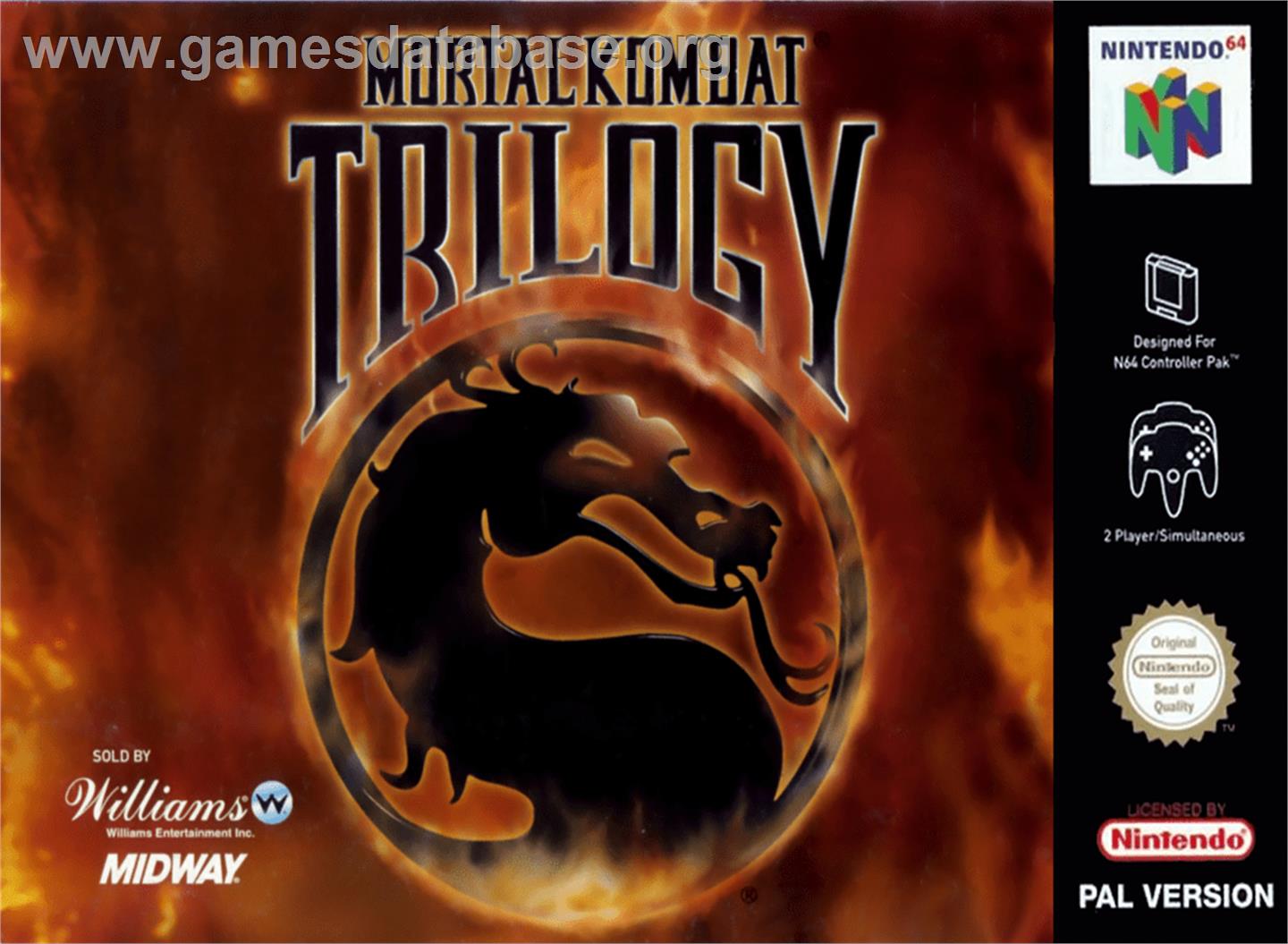 Mortal Kombat Trilogy - Nintendo N64 - Artwork - Box