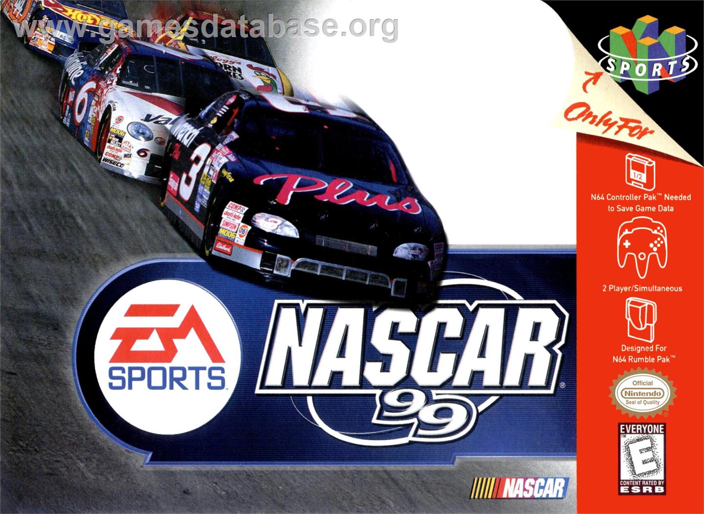 NASCAR 99 - Nintendo N64 - Artwork - Box