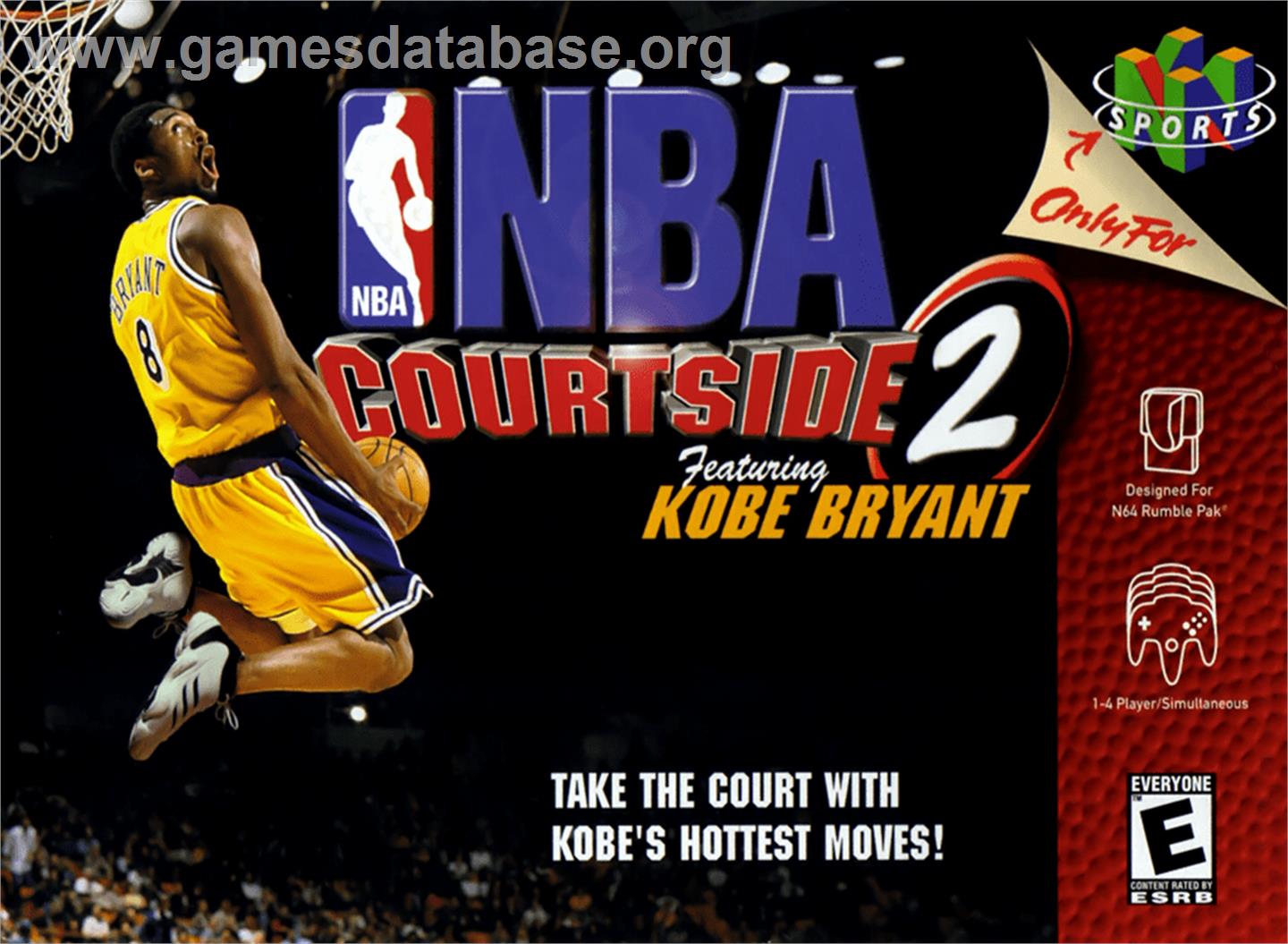 NBA Courtside 2: Featuring Kobe Bryant - Nintendo N64 - Artwork - Box