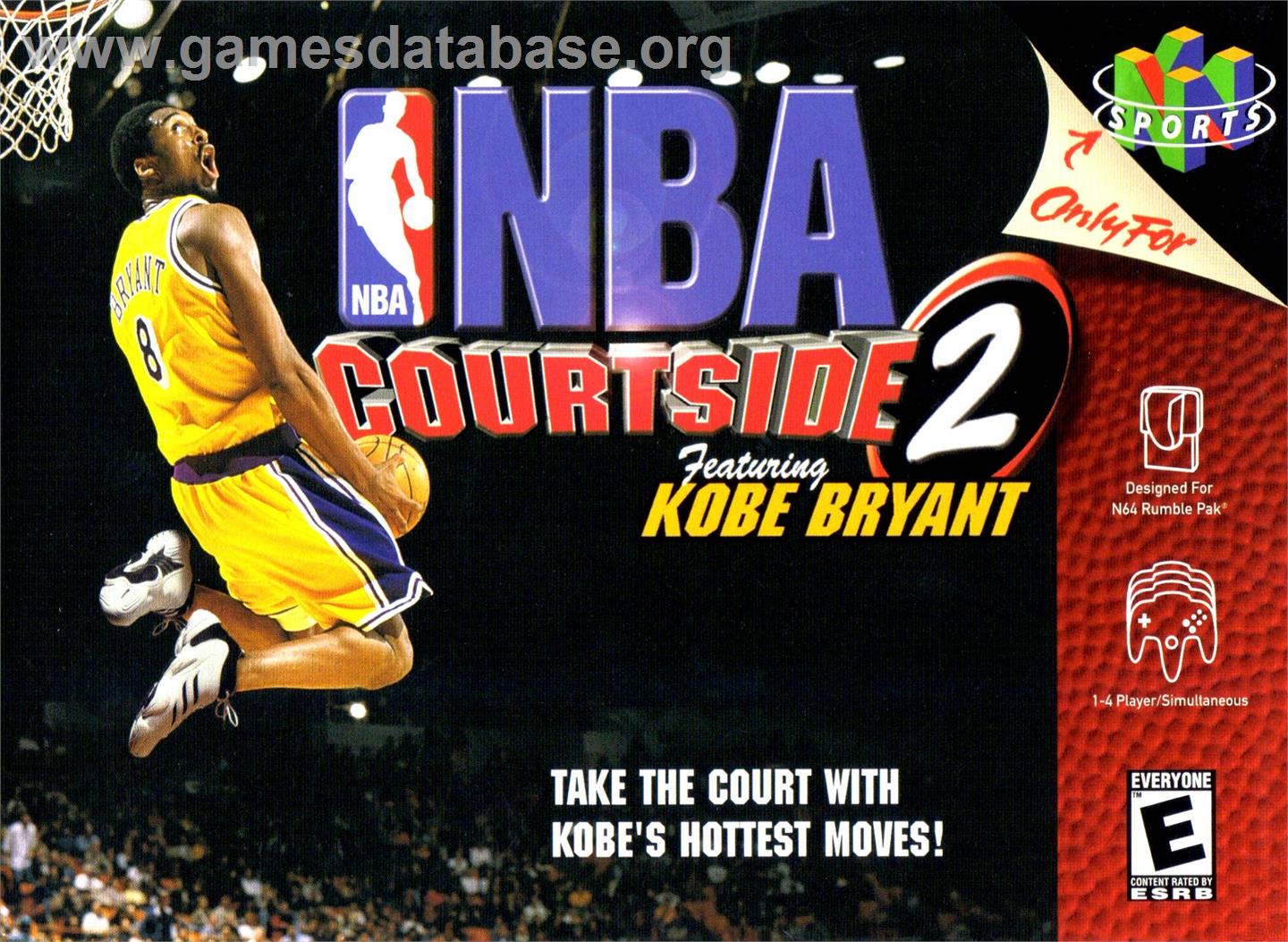 NBA Courtside 2 featuring Kobe Bryant - Nintendo N64 - Artwork - Box