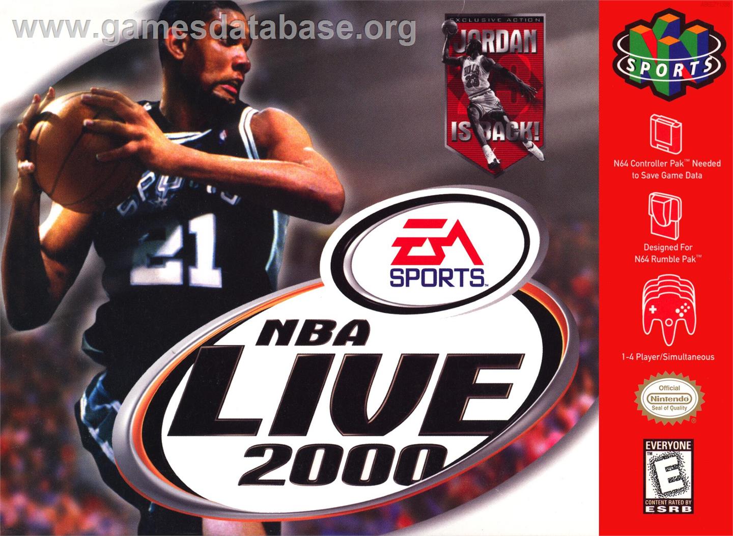 Nba Live 2000 - Nintendo N64 - Artwork - Box