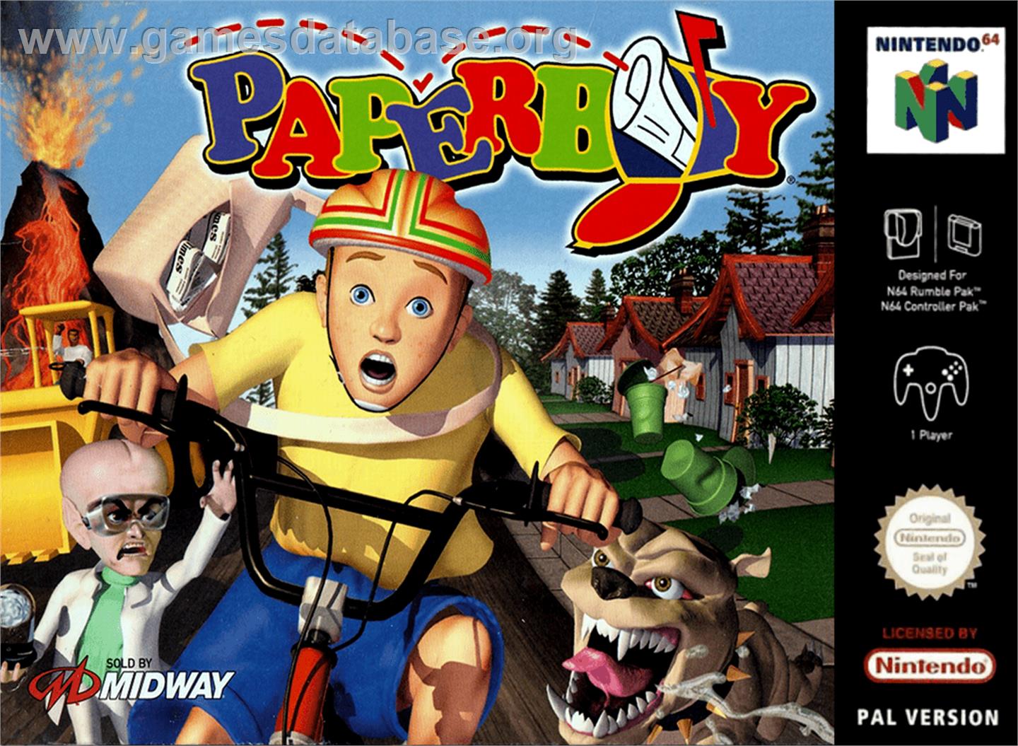 Paperboy - Nintendo N64 - Artwork - Box