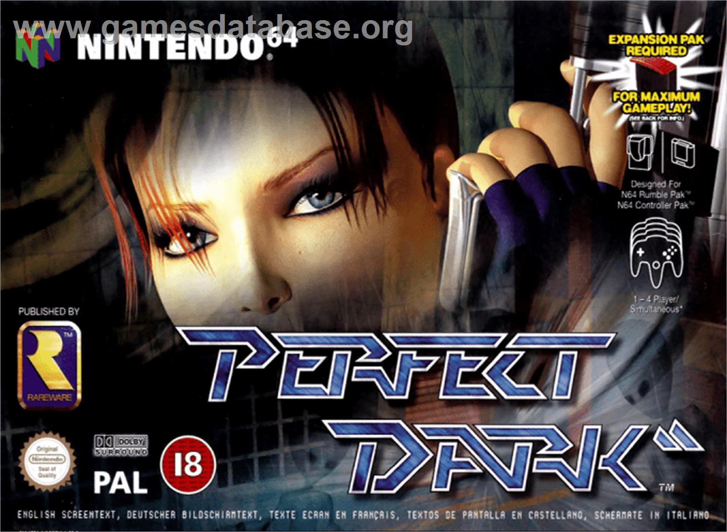 Perfect Dark - Nintendo N64 - Artwork - Box