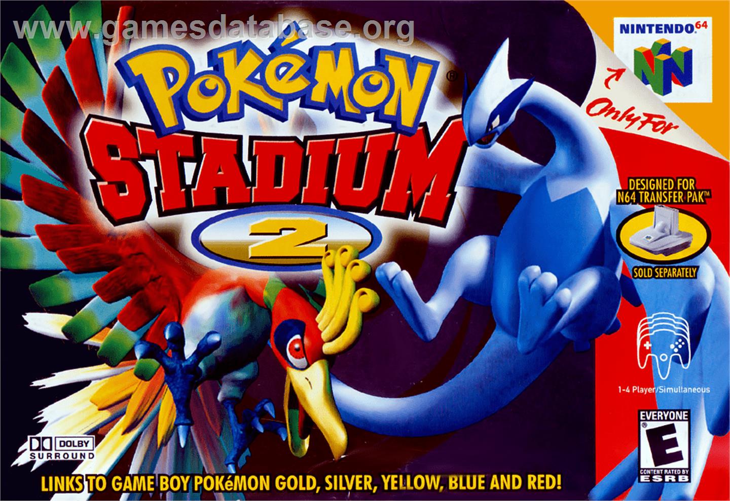 Pokemon Stadium 2 - Nintendo N64 - Artwork - Box