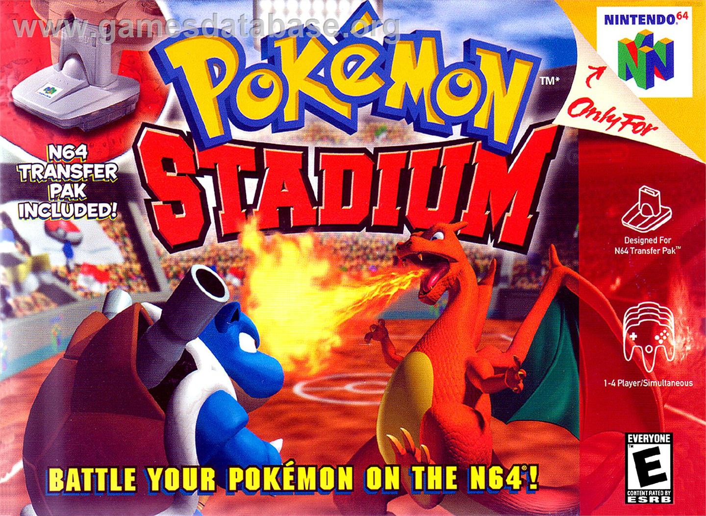 Pokémon Stadium - Nintendo N64 - Artwork - Box