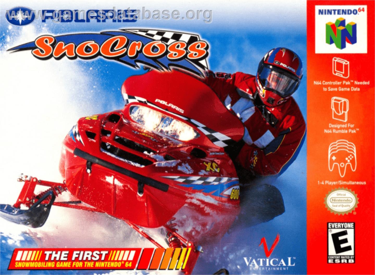 Polaris SnoCross - Nintendo N64 - Artwork - Box