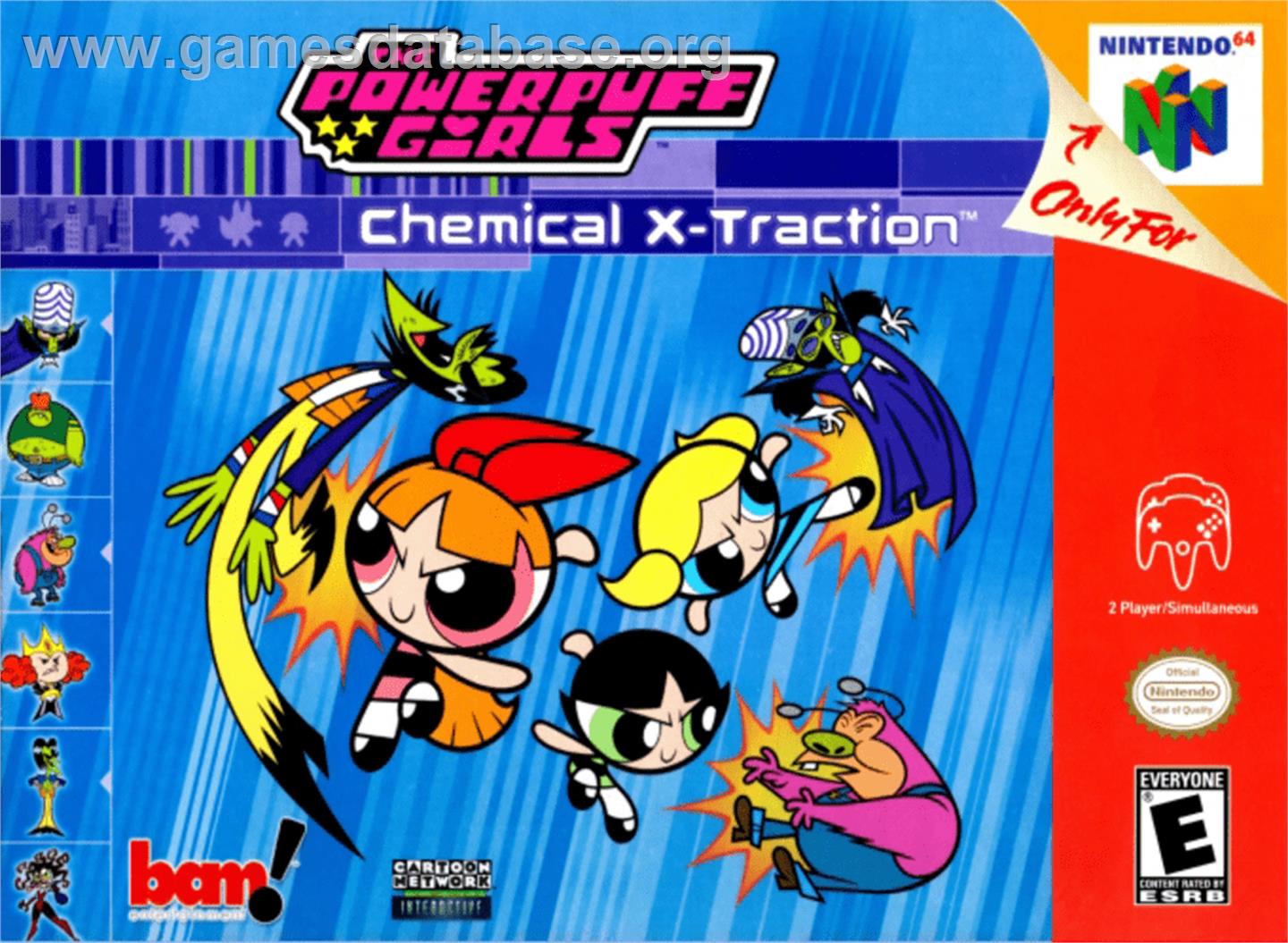 Powerpuff Girls: Chemical X-Traction - Nintendo N64 - Artwork - Box