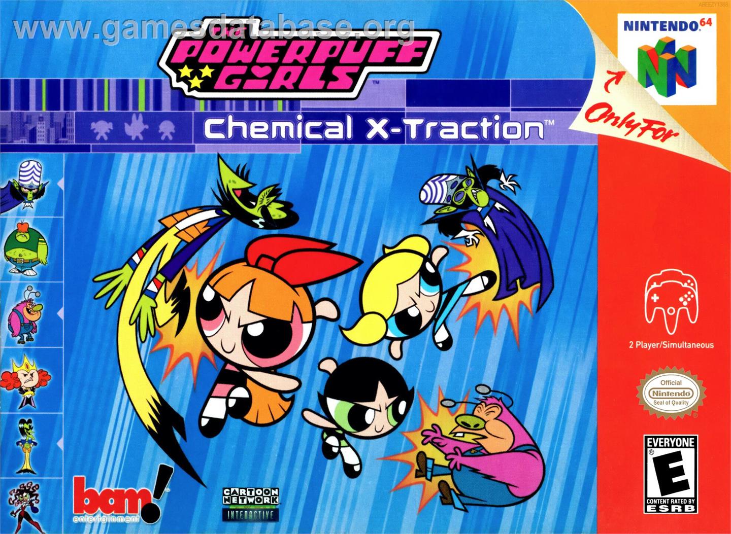 Powerpuff Girls - Chemical X-traction, The - Nintendo N64 - Artwork - Box