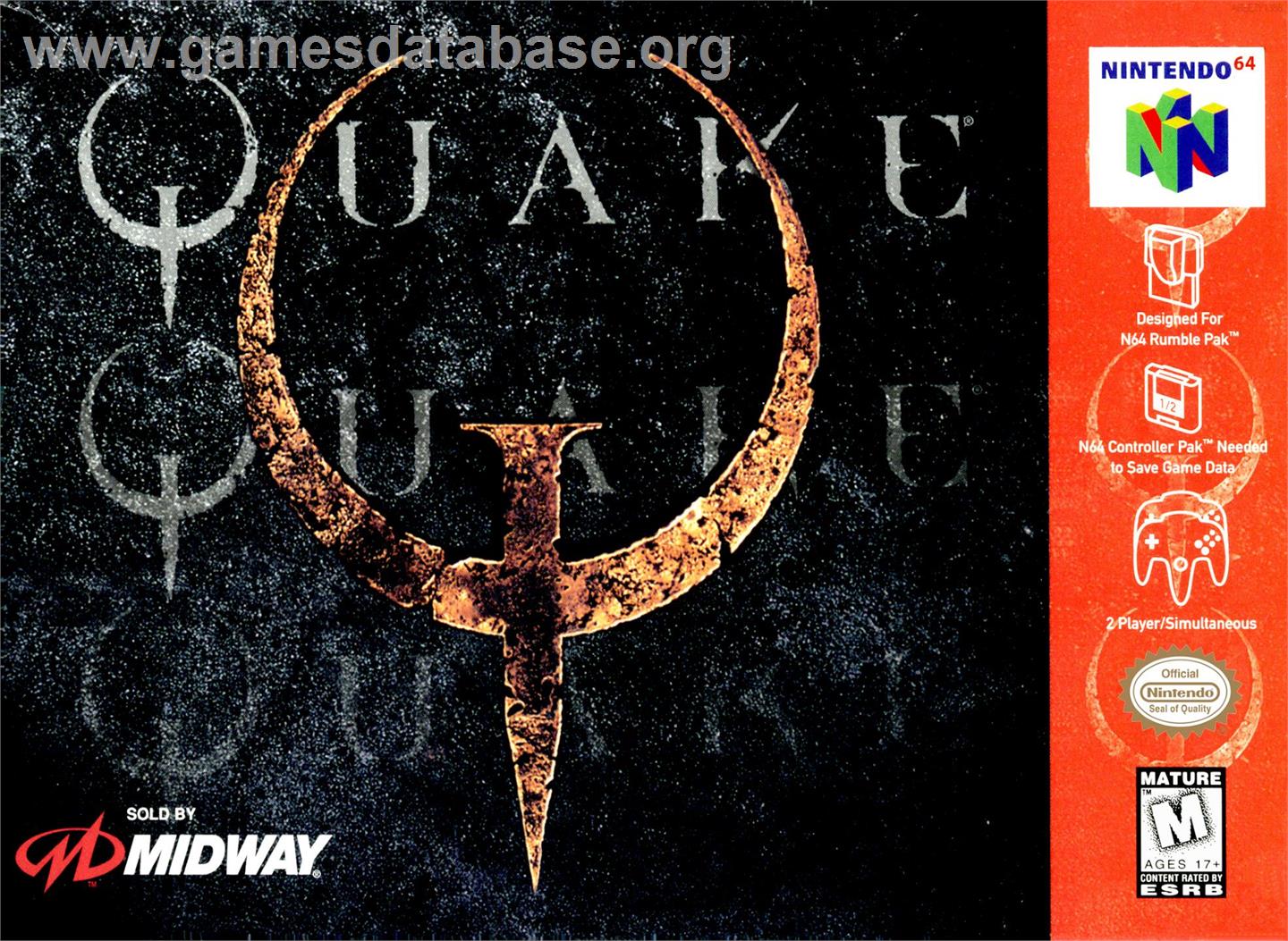 Quake - Nintendo N64 - Artwork - Box