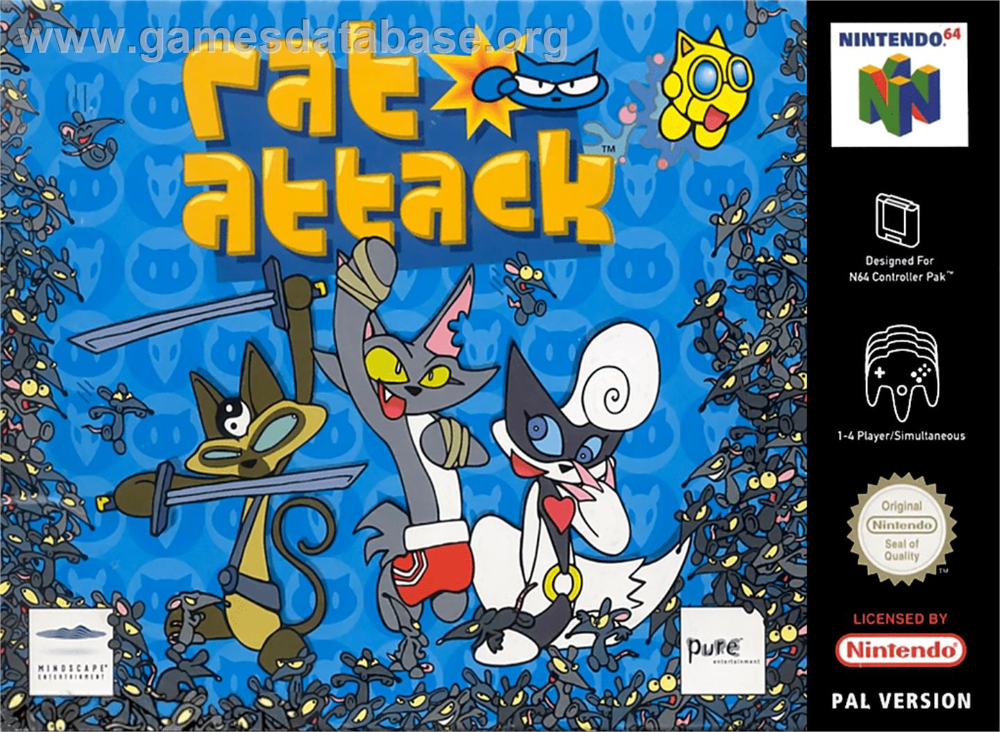 Rat Attack - Nintendo N64 - Artwork - Box