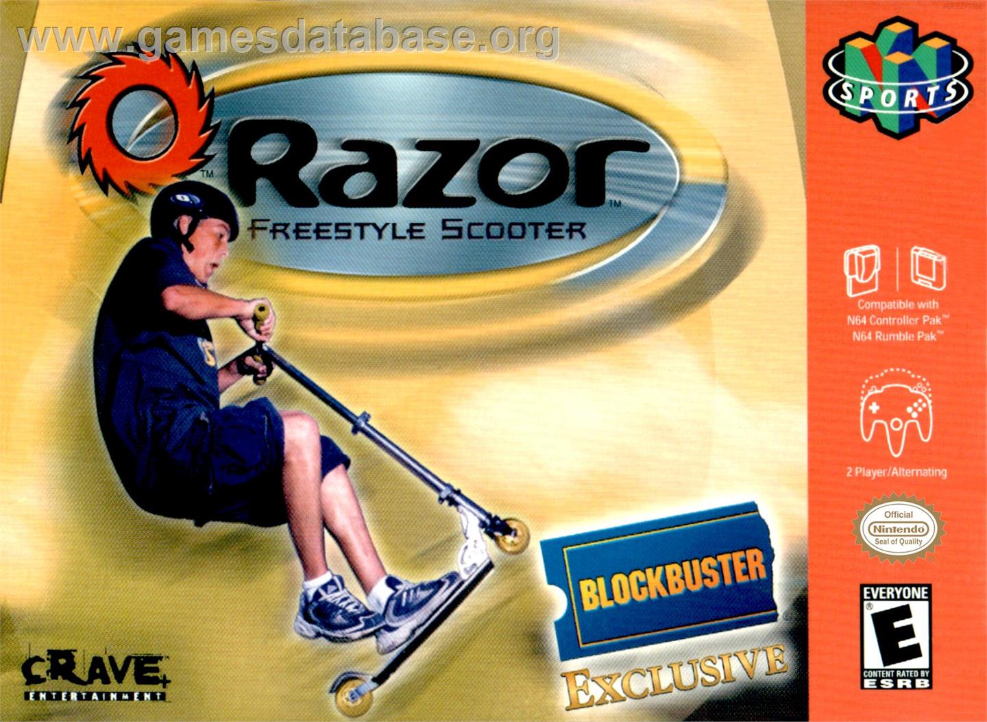 Razor Freestyle Scooter - Nintendo N64 - Artwork - Box