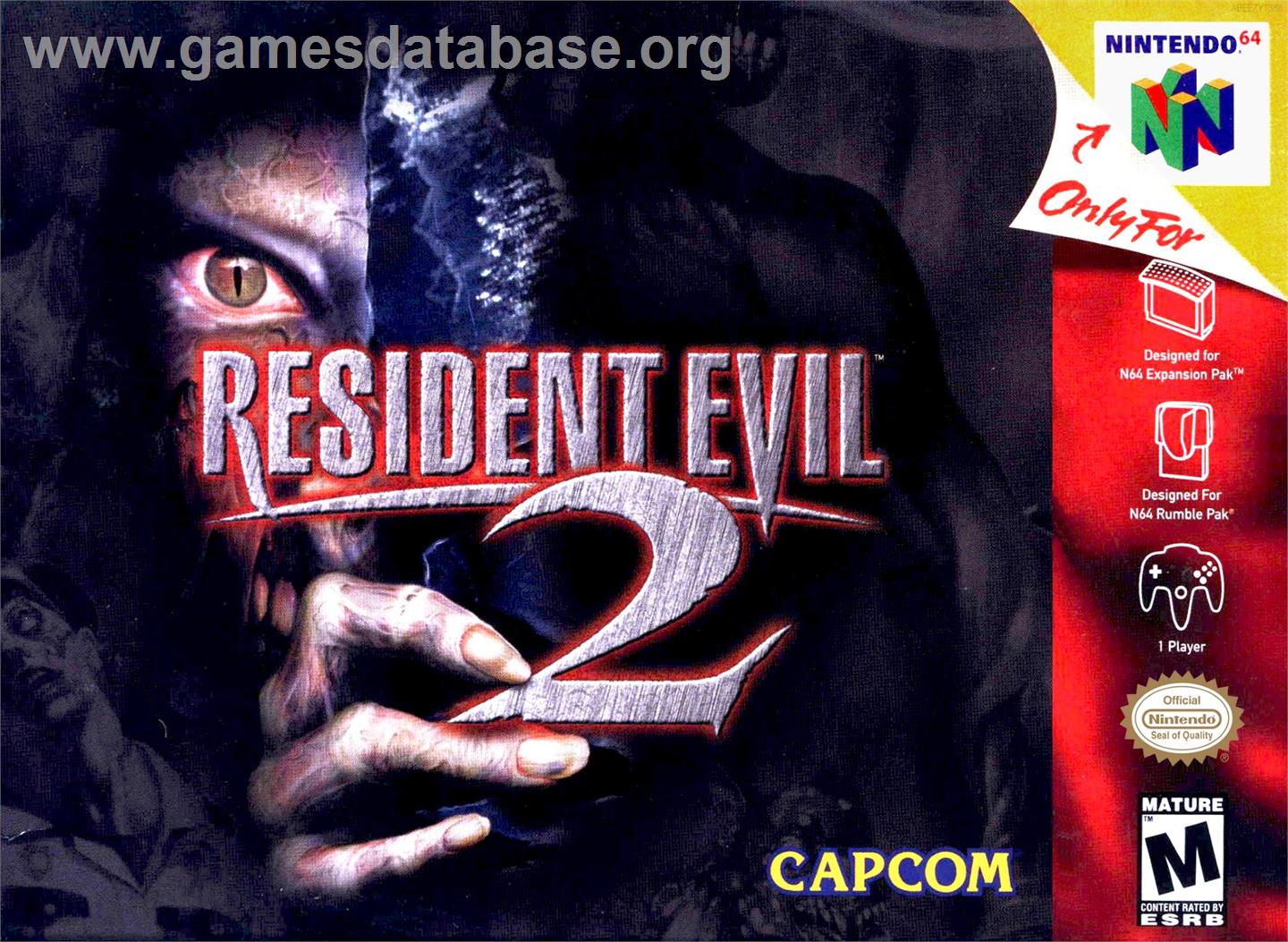 Resident Evil 2 - Nintendo N64 - Artwork - Box