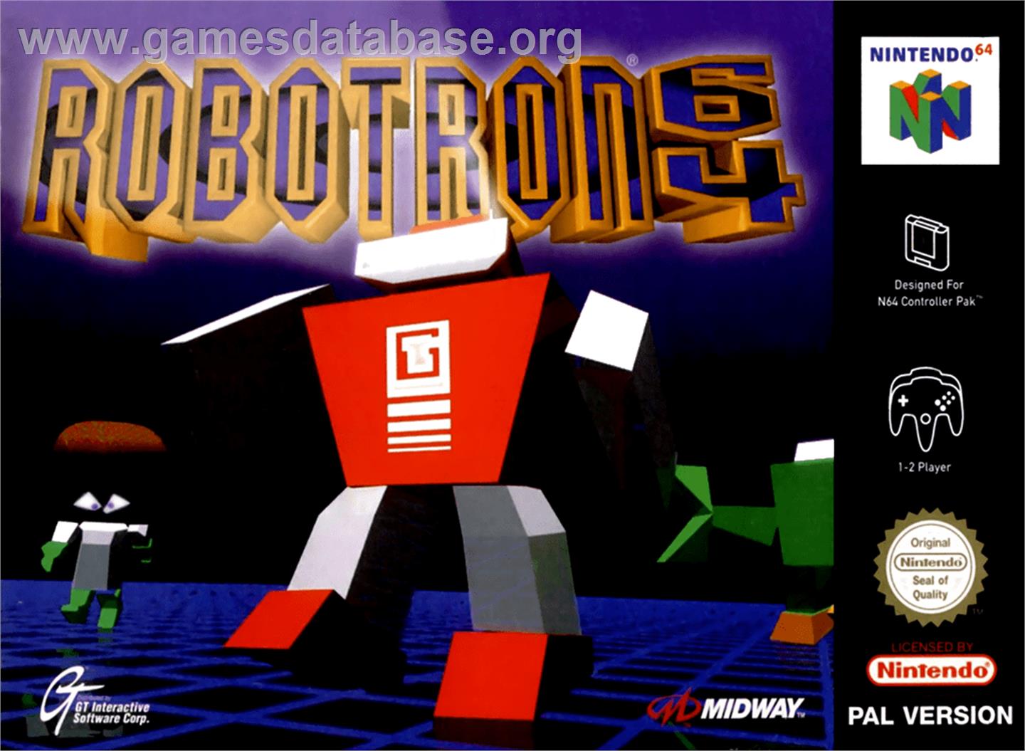 Robotron 64 - Nintendo N64 - Artwork - Box