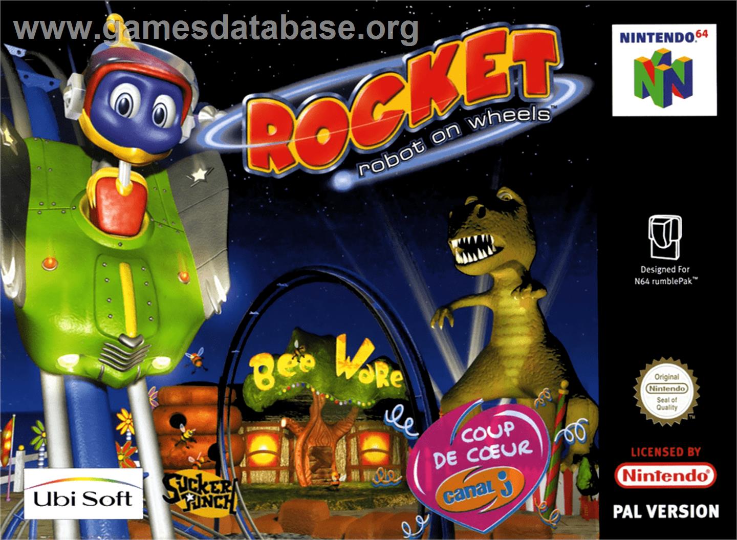 Rocket: Robot on Wheels - Nintendo N64 - Artwork - Box