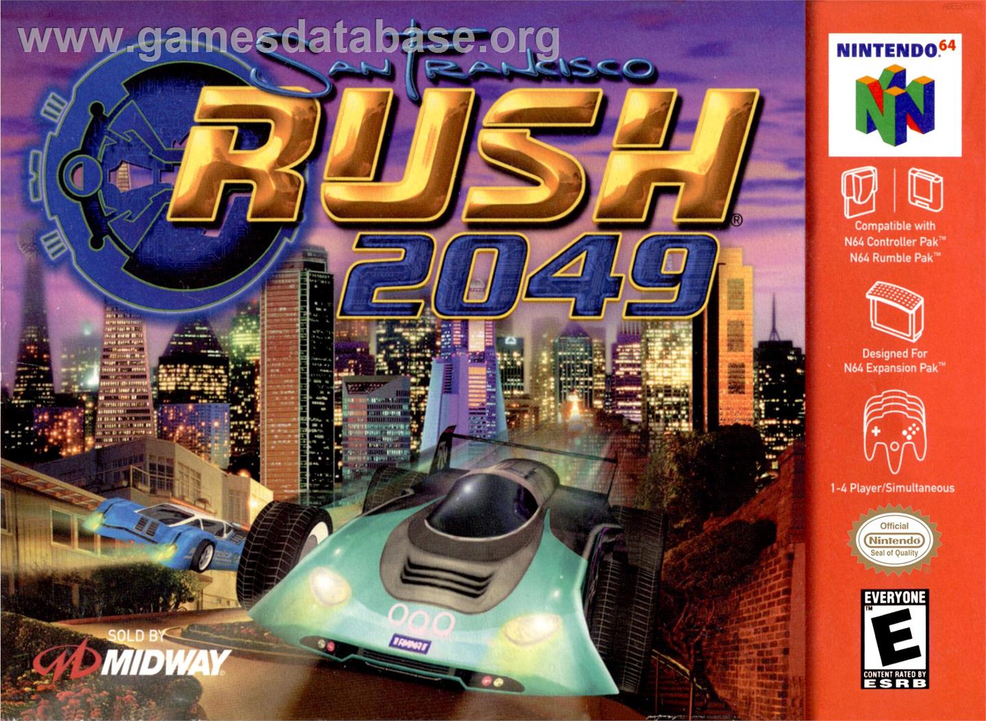 San Francisco Rush 2049 - Nintendo N64 - Artwork - Box