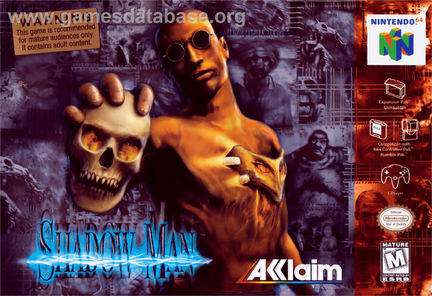 Shadow Man - Nintendo N64 - Artwork - Box