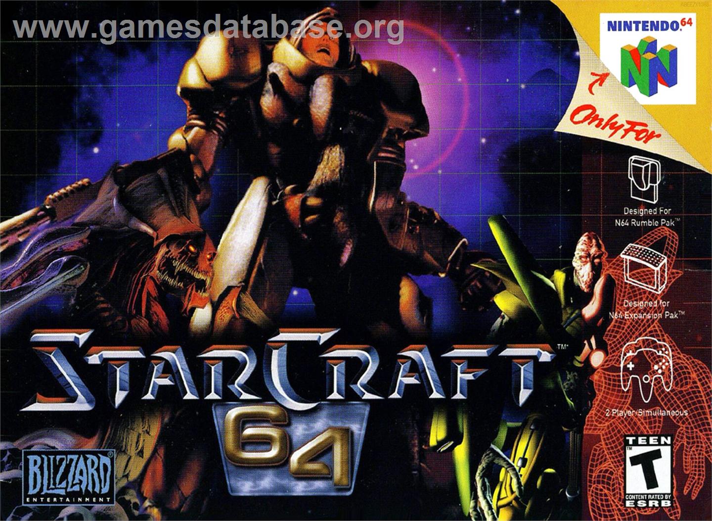 Starcraft 64 - Nintendo N64 - Artwork - Box