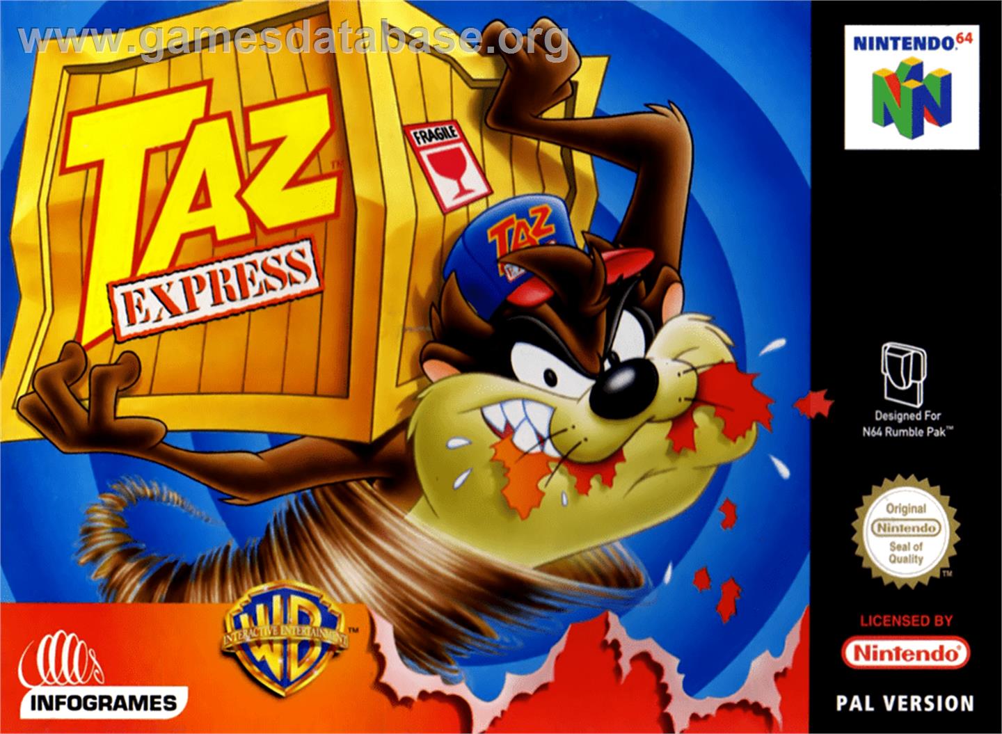 Taz Express - Nintendo N64 - Artwork - Box