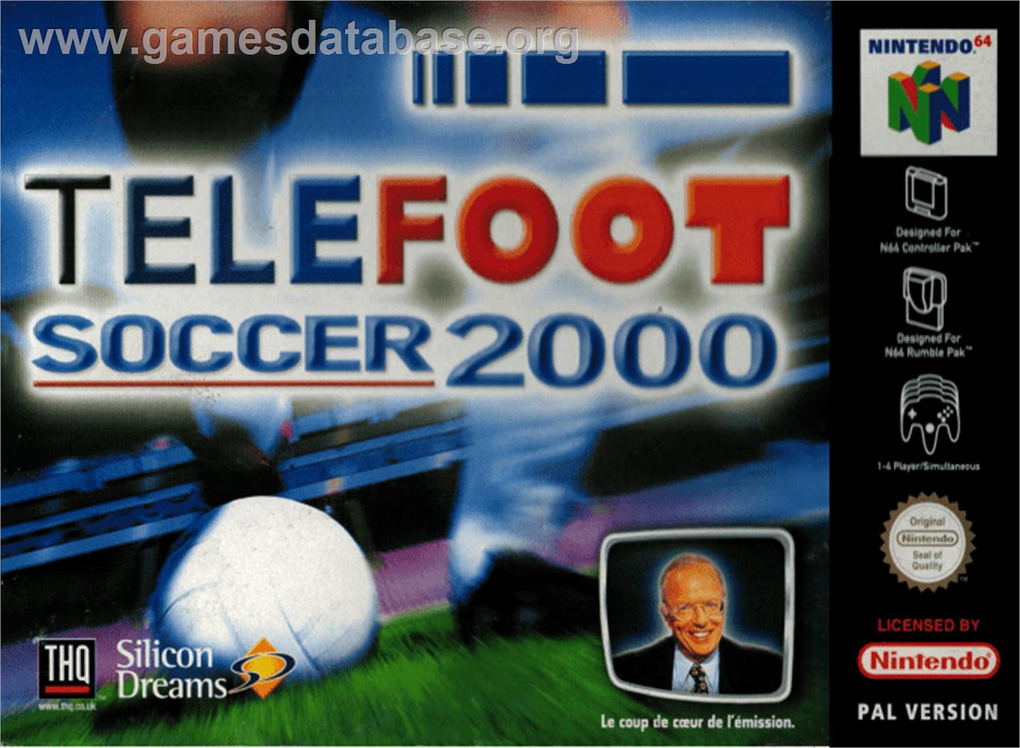 Telefoot Soccer 2000 - Nintendo N64 - Artwork - Box