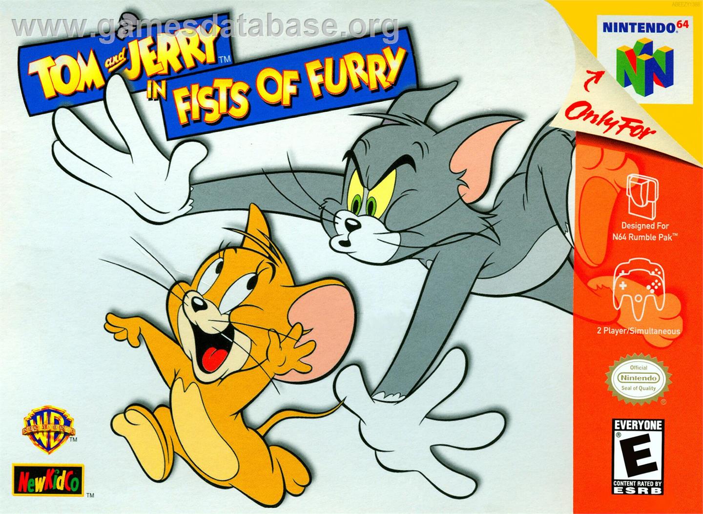 Tom And Jerry In Fists Of Furry - Nintendo N64 - Artwork - Box