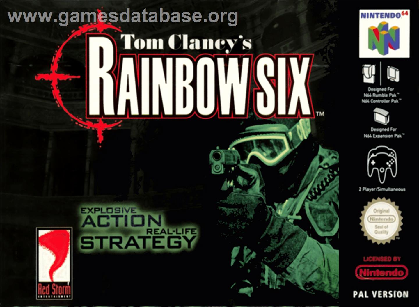 Tom Clancy's Rainbow Six - Nintendo N64 - Artwork - Box