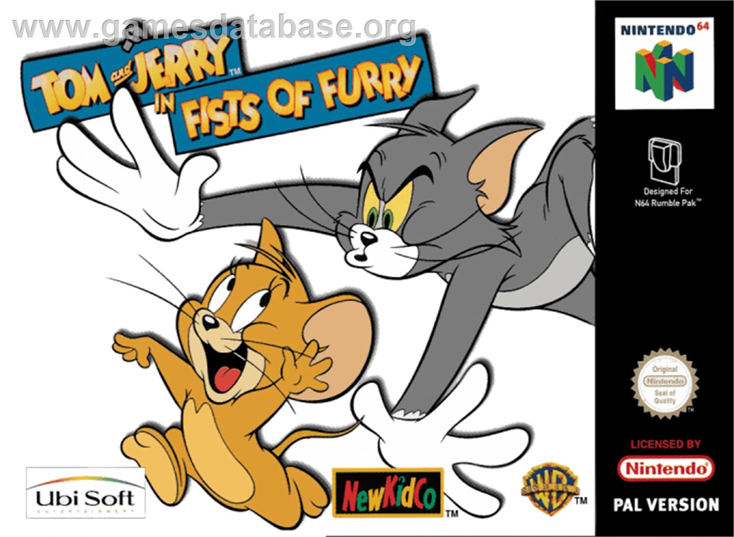 Tom and Jerry: Fists of Furry - Nintendo N64 - Artwork - Box