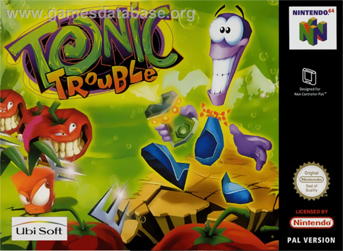 Tonic Trouble - Nintendo N64 - Artwork - Box