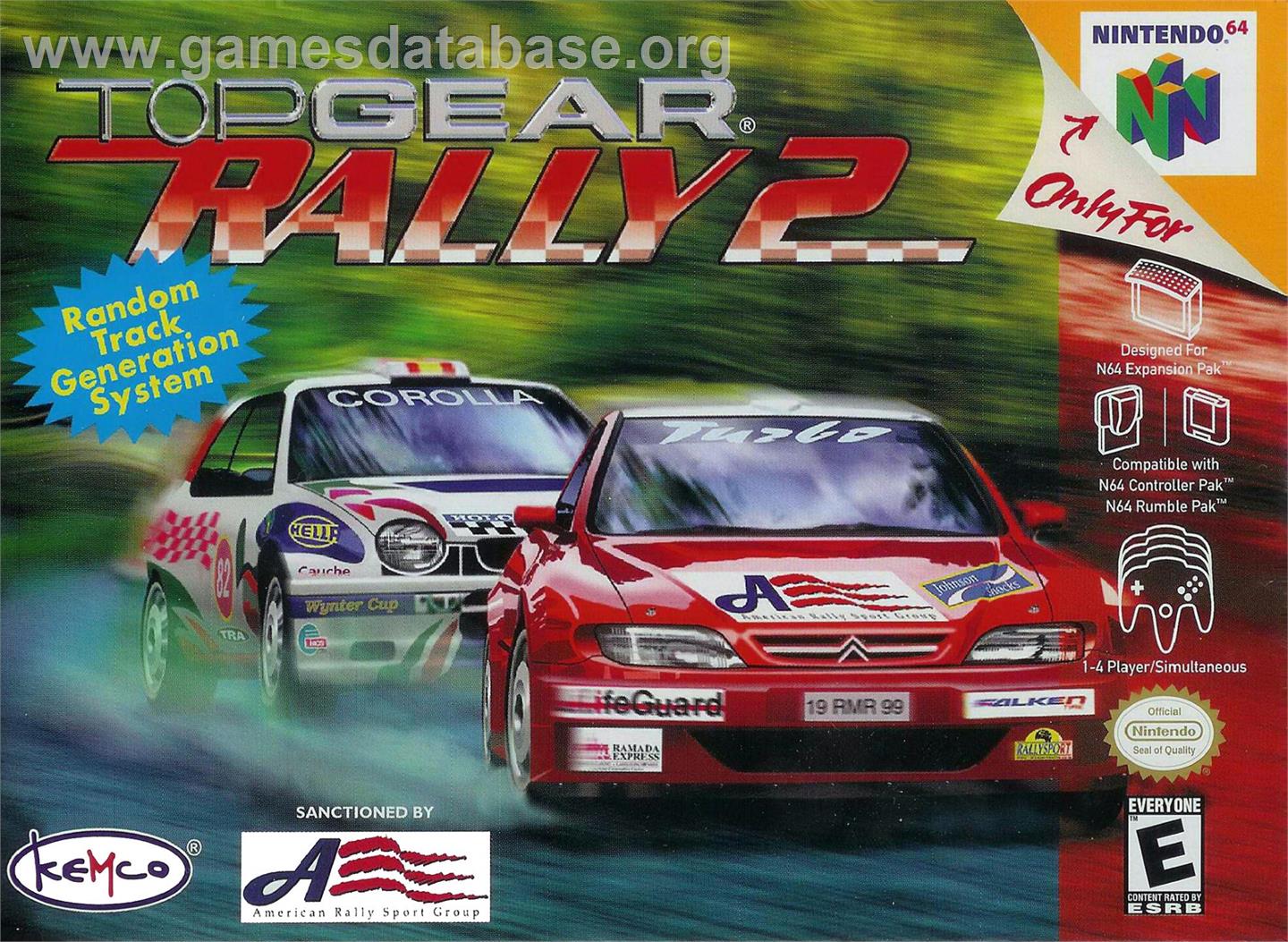 Top Gear Rally 2 - Nintendo N64 - Artwork - Box