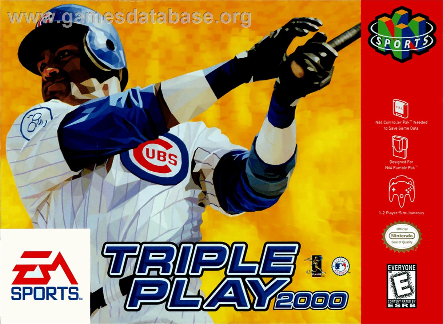 Triple Play 2000 - Nintendo N64 - Artwork - Box