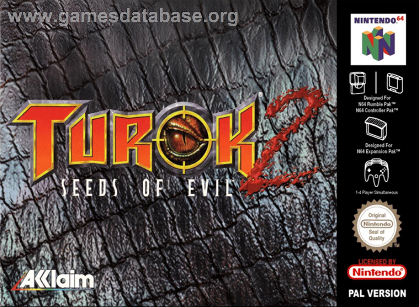 Turok 2: Seeds of Evil - Nintendo N64 - Artwork - Box