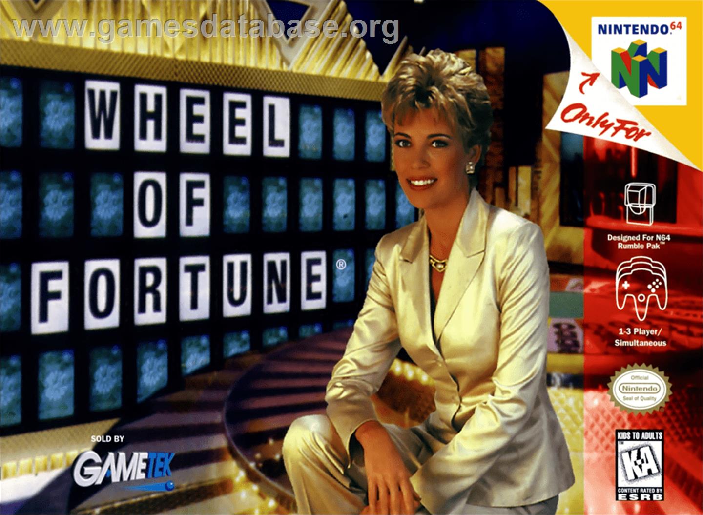 Wheel Of Fortune - Nintendo N64 - Artwork - Box