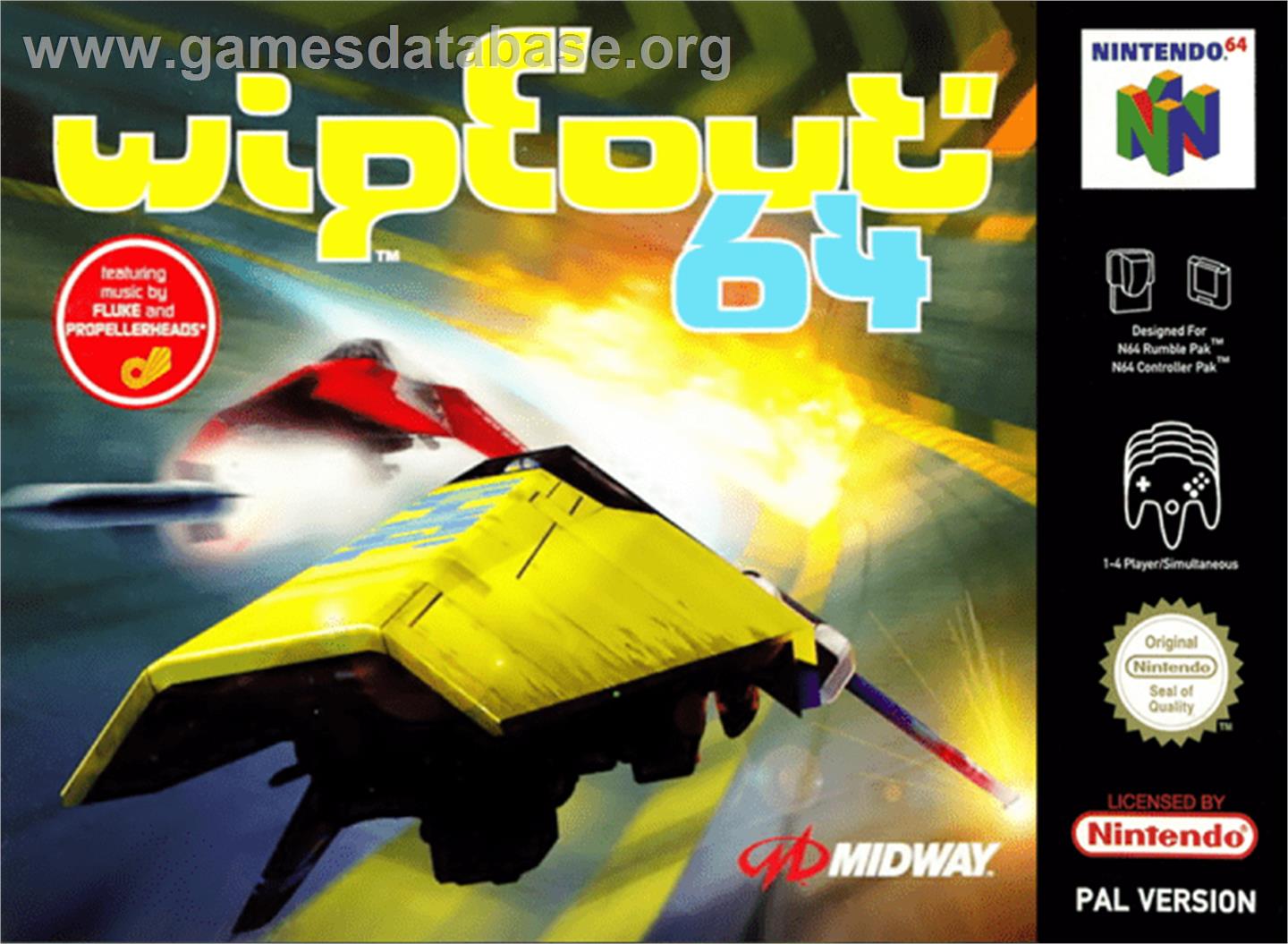 Wipeout 64 - Nintendo N64 - Artwork - Box