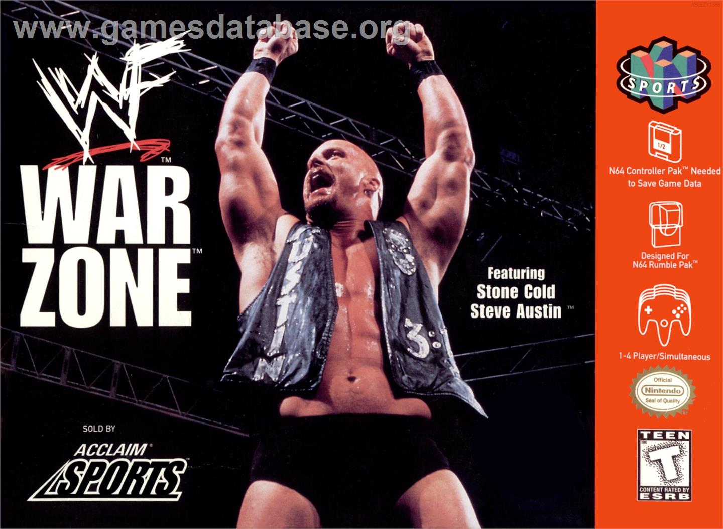 Wwf War Zone - Nintendo N64 - Artwork - Box