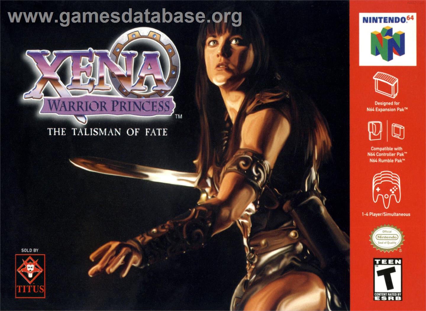 Xena - Warrior Princess - Nintendo N64 - Artwork - Box