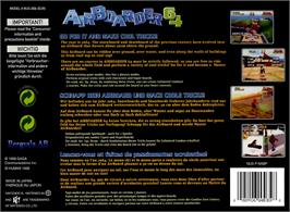 Box back cover for Air Boarder 64 on the Nintendo N64.