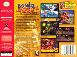 Box back cover for Banjo-tooie on the Nintendo N64.