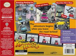Box back cover for Beetle Adventure Racing! on the Nintendo N64.