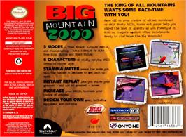 Box back cover for Big Mountain 2000 on the Nintendo N64.