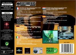 Box back cover for Blues Brothers 2000 on the Nintendo N64.