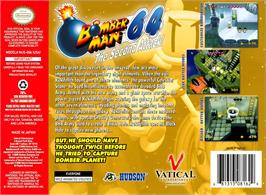 Box back cover for Bomberman 64 - The Second Attack! on the Nintendo N64.