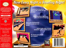 Box back cover for Brunswick Circuit Pro Bowling on the Nintendo N64.